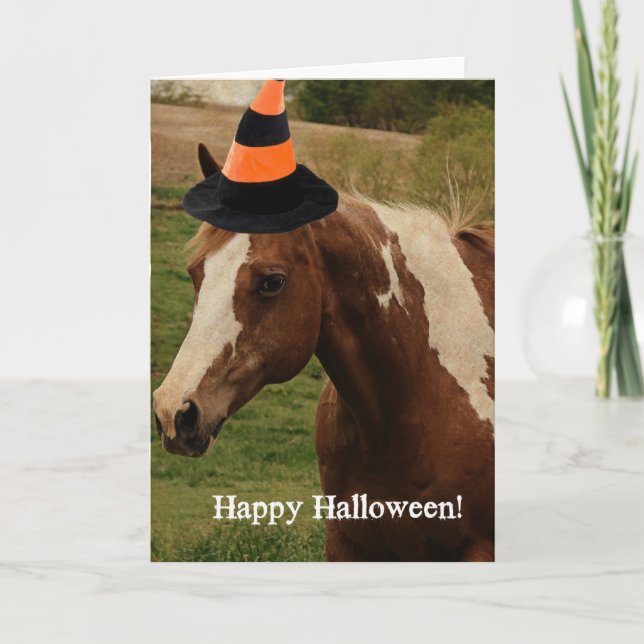 Carte Halloween heureux voyant (Devant)