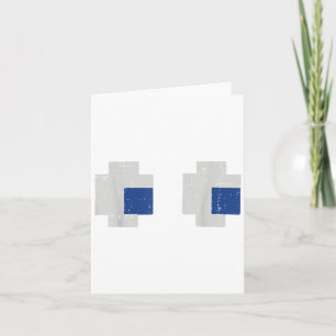 Carte Halloween Joueur Pixel Yeux Costume de jeu Hommes 