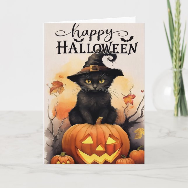 Carte Halloween, Joyeux Halloween, Halloween (Devant)