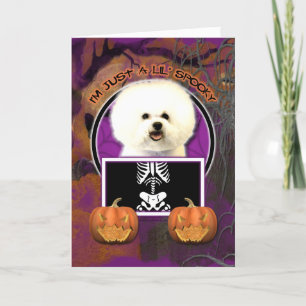Carte Halloween - Just a Lil Éffrayant - Bichon Frise