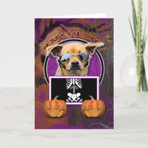 Carte Halloween - Just a Lil Éffrayant - Chihuahua