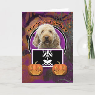 Carte Halloween - Just a Lil Éffrayant - GoldenDoodle