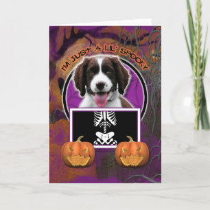 Carte Halloween - Just a Lil Éffrayant - Springer Spanie