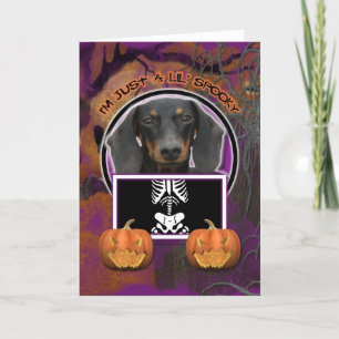 Carte Halloween - Just a Lil Spooky Doxie - Winston