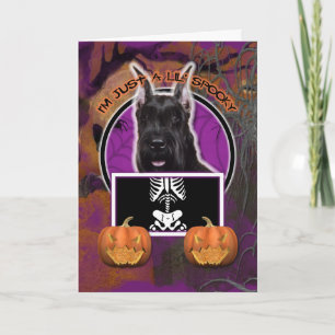 Carte Halloween - Just a Lil Spooky - Schnauzer