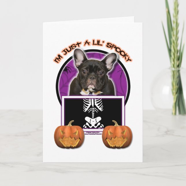 Carte Halloween - Juste un Lil Éffrayant - Français - Tu (Devant)