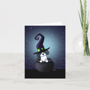 Carte Halloween KiniArt Shih Tzu Witch