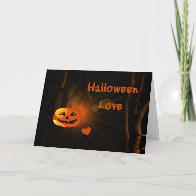 Carte Halloween l'amour (Devant)