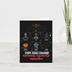 Carte Halloween Leadership Éffrayant Squad Commandement