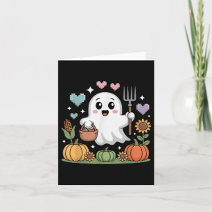 Carte Halloween Légume Citrouille de la récolte des ferm