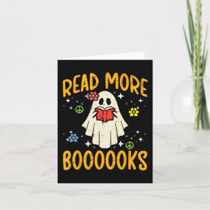 Carte Halloween Lire plus Livres Retro Costume Enseignan