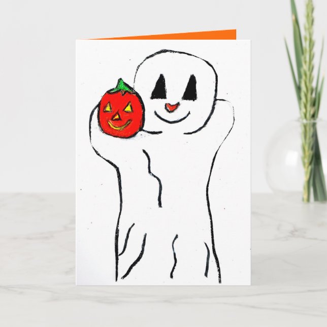 Carte HALLOWEEN LITTLE GHOST card (Devant)