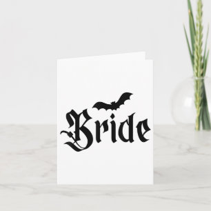 Carte Halloween Mariage Éffrayant mariée mariée Couple M