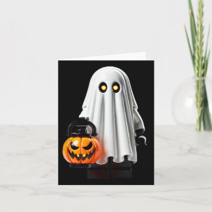 Carte Halloween Master Builder Ghost Kids Building Block