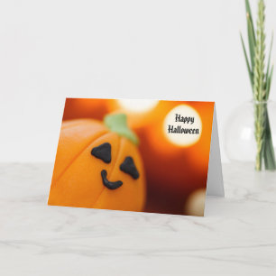 Carte Halloween mignonne Citrouille Cupcake Sweet Treat