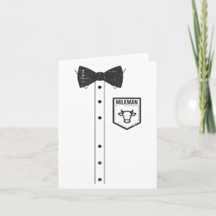 Carte Halloween Milkman Pocket Drôle Costume Lait Unifor