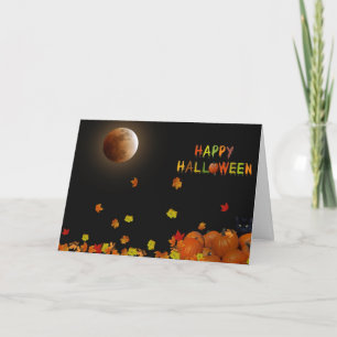 Carte Halloween minuit brillant