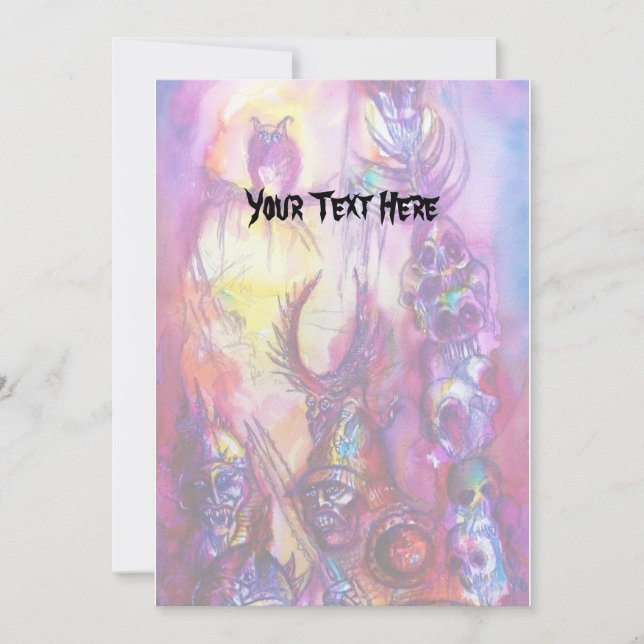 Carte HALLOWEEN MONSTERS / ORK WAR Imaginaire (Devant)