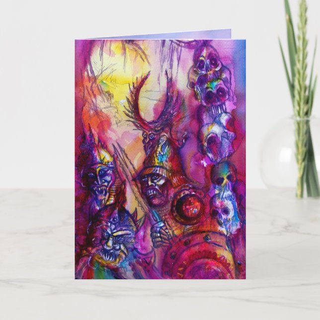 Carte HALLOWEEN MONSTERS / ORK WAR Imaginaire (Devant)