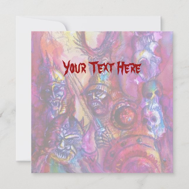 Carte HALLOWEEN MONSTERS / ORK WAR Imaginaire (Devant)