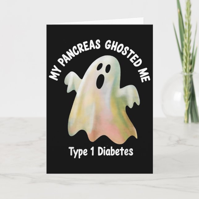 Carte Halloween My Pancreas Ghosted Me Diabetes Boys &am (Devant)