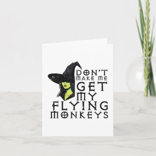 Carte Halloween Ne Me Faites Pas Obtenir Des Singes Drôl