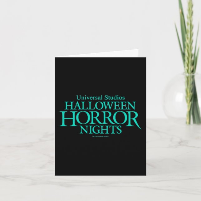Carte Halloween nuits d'horreur HHN Monstres universels  (Devant)