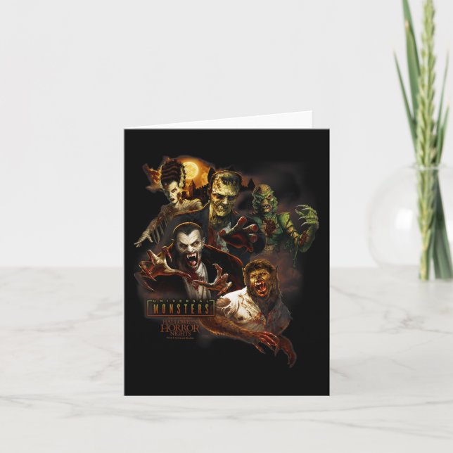 Carte Halloween Nuits d'horreur HHN Montres universels (Devant)