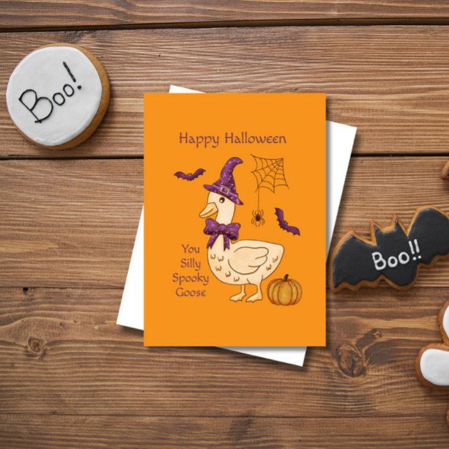Carte Halloween Oie Ridicule  (Créateur téléchargé)