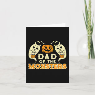 Carte Halloween Papa De Monsters Drôle Famille Costume P