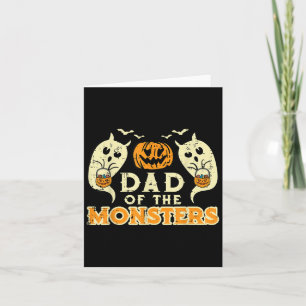 Carte Halloween Papa De Monsters Drôle Famille Costume P