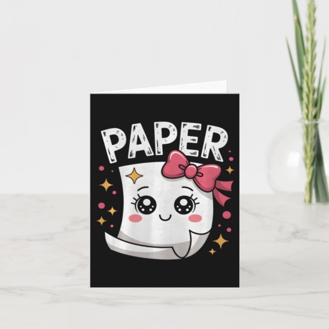 Carte Halloween Papier Ciseaux Papier Rock (Devant)