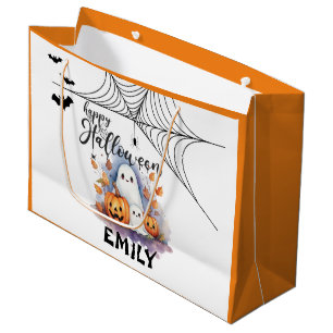 Carte Halloween personnalisable ou sac de traiteme