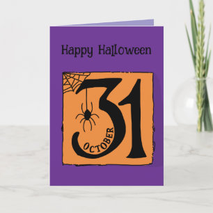 Carte Halloween Personnalisé Whimsical Funny moderne vio