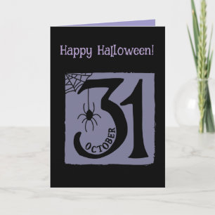 Carte Halloween Personnalisé Whimsical Funny moderne vio
