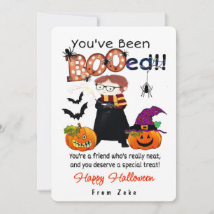 Carte Halloween personnalisée "BOOed"