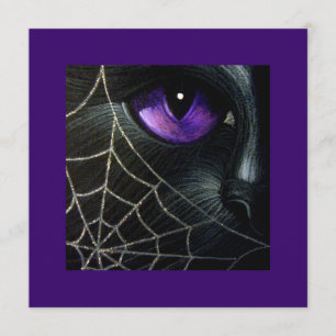 CARTE HALLOWEEN PERSONNALISER WEB CHAT NOIR & ESPI