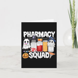 Carte Halloween Pharmacie Squad pilules Chemises Pharmac