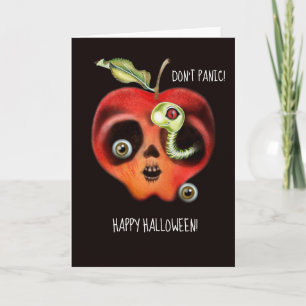 Carte Halloween Pomme empoisonnée
