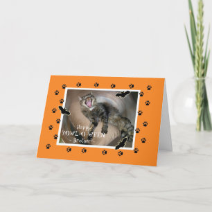Carte Halloween pour les chauves-souris chats de Brother