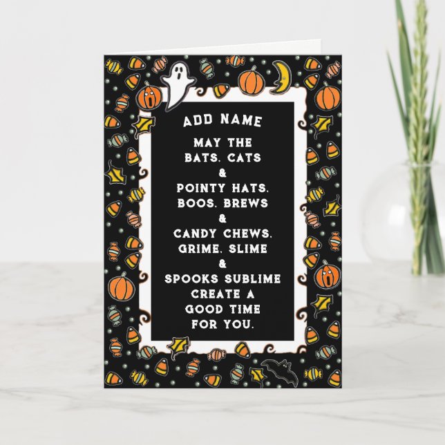 Carte Halloween pour les enfants (Devant)