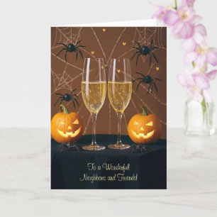 Carte Halloween pour les voisins et les amis mignonnes e