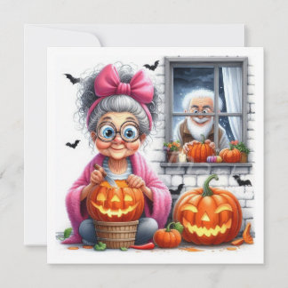 Carte Halloween pour personnes âgées Halloween
