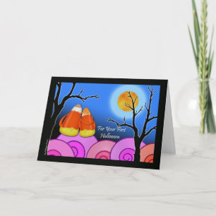 Carte Halloween pour votre premier Halloween ensem