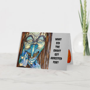 CARTE HALLOWEEN POURQUOI LE GHOST A-T-IL ÉTÉ ARRÊTÉ ?