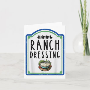 Carte Halloween Ranch Dressing Drôle Nourriture Costume
