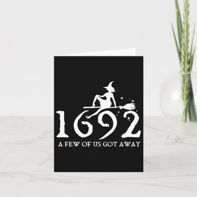 Carte Halloween Rétro Salem Witch 1692 Quelques-Uns Ont  (Devant)