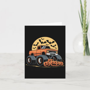Carte Halloween S Pour Enfants Garçons Monster Truck Cit