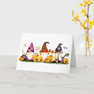 CARTE HALLOWEEN SALUT DES GNOMES COOL