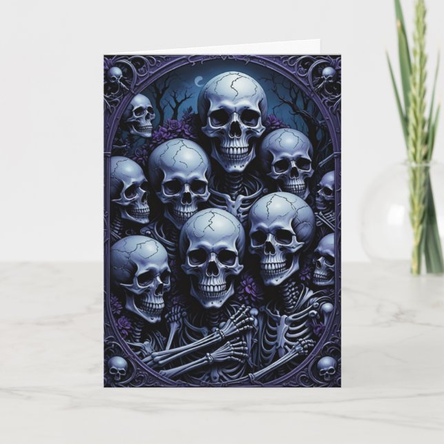 Carte Halloween Selfie Groupe (Devant)